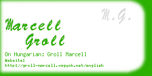 marcell groll business card